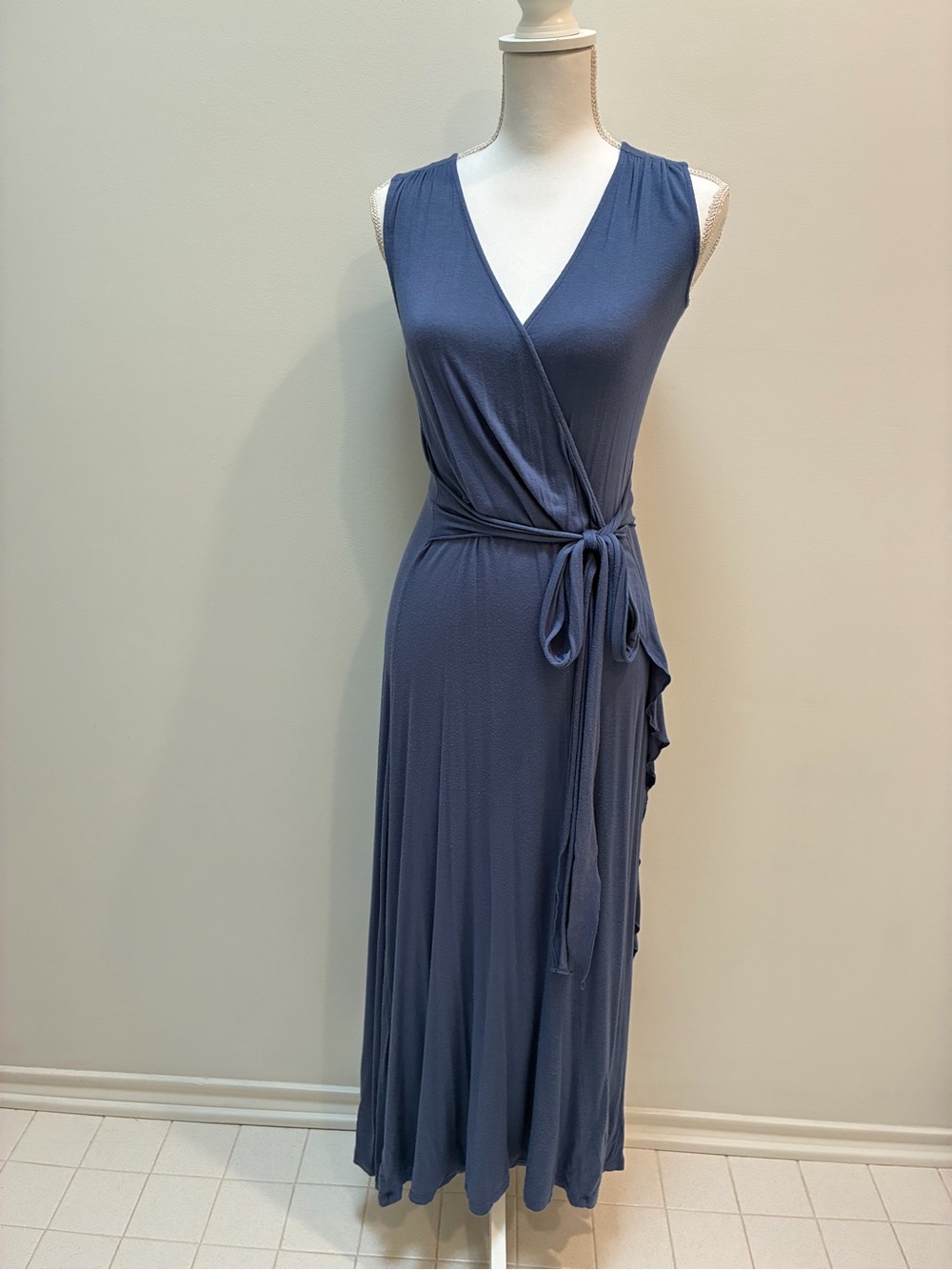 Sundance Sleeveless Maxi Dress in Slate Blue